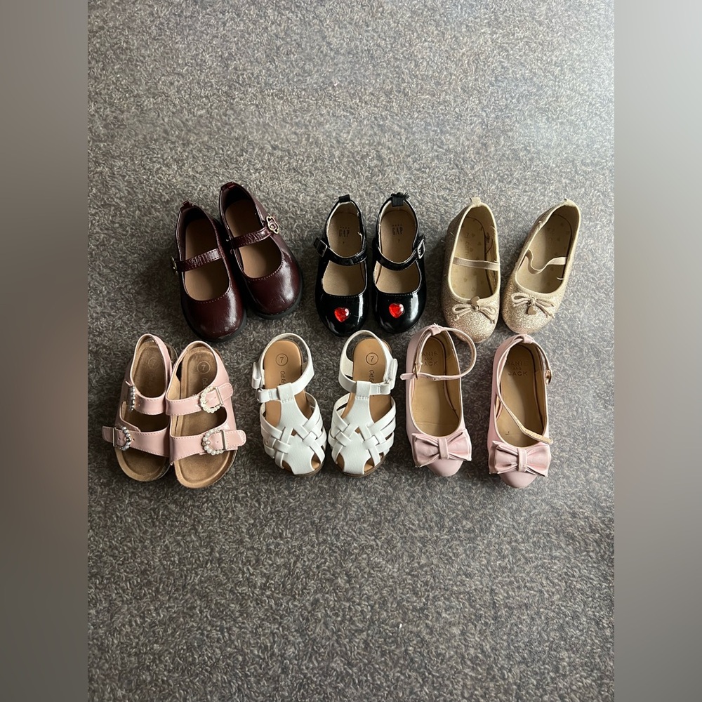 Little Girls size 7 shoe bundle